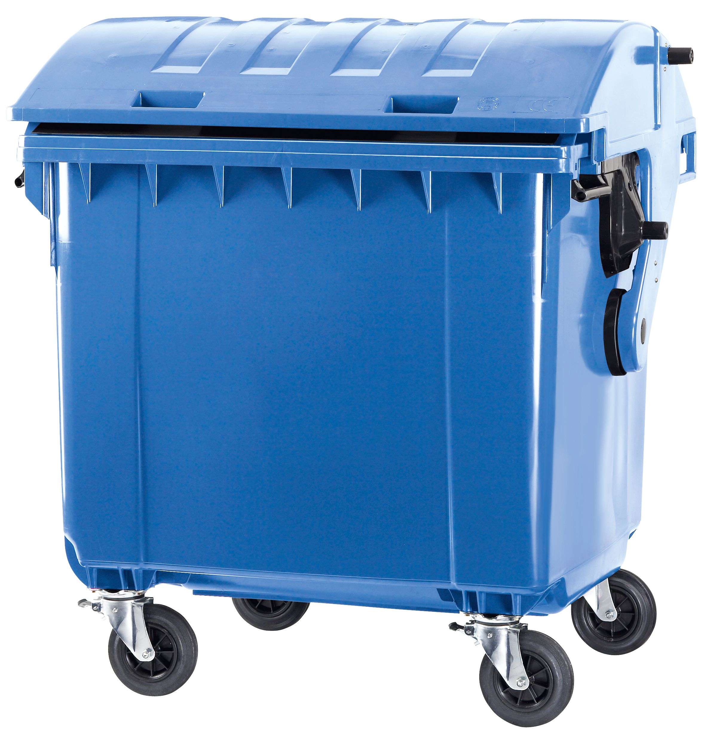 Контейнер для твердих побутових відходів, ESE, 1100 л, зі сферичною кришкою, синій